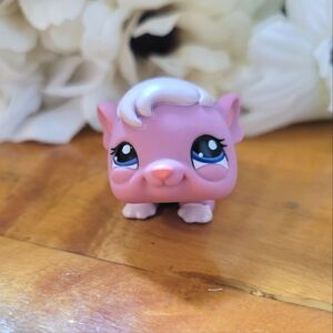 Littlest Pet Shop LPS #1773 Guinea Pig Purple Blue Eyes 2007